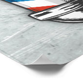 Friseursalon King Crown Barber Pole Poster (Ecke)