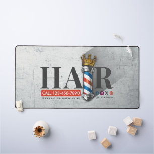 Friseursalon King Crown Barber Pole Schreibtischunterlage