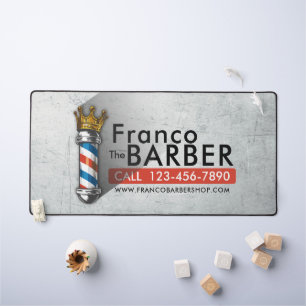 Friseursalon King Crown Barber Pole Schreibtischunterlage