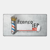 Friseursalon King Crown Barber Pole Schreibtischunterlage (Tastatur & Maus)