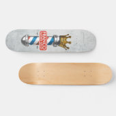 Friseursalon King Crown Barber Pole Skateboard (Horizontal)