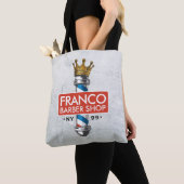 Friseursalon King Crown Barber Pole Tasche (Von Nahem)