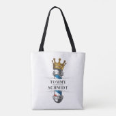 Friseursalon King Crown Barber Pole Tasche (Rückseite)