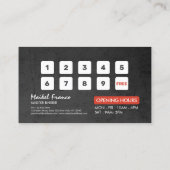 Friseursalon King Crown Barber Pole Treuekarte (Rückseite)