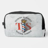 Friseursalon King Crown Barber Pole Waschbeutel (Vorderseite)