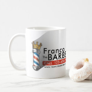 Friseursalon King Crown Friseurstange Haarsalon Kaffeetasse