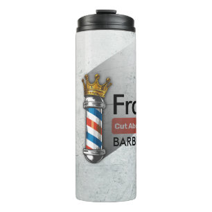 Friseursalon King Crown Friseurstange Haarsalon Thermosbecher