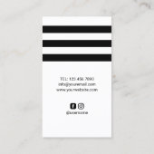 Friseursalon Kreativer Schlag Straight Razor Hair Visitenkarte (Rückseite)