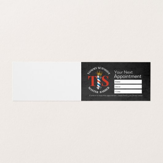 Friseursalon Kronplatz Lounge Ernennung Visitenkarten (Innenseite Aufgefaltet)