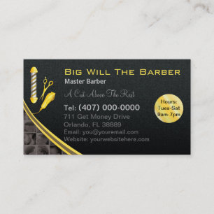 Friseursalon (kundengerechter Friseurpfosten, Visitenkarte
