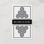 Friseursalon-Kundenloyalitäts-Visitenkarte Treuekarte (Rückseite)