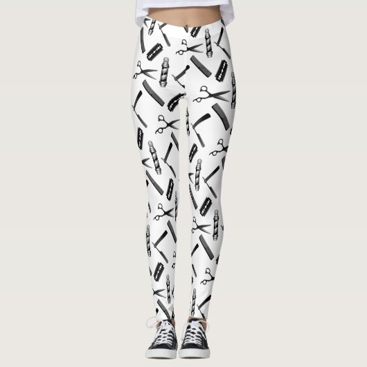 Friseursalon Leggings (Vorderseite)