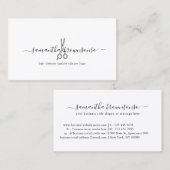 Friseursalon-Logo Visitenkarte (Vorne/Hinten)