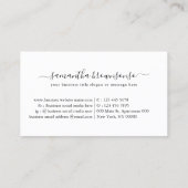 Friseursalon-Logo Visitenkarte (Rückseite)