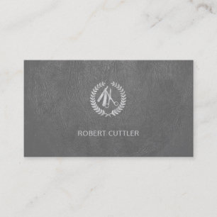 Friseursalon Luxussilber Logo-Terminkarte Terminkarte