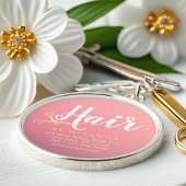 Friseursalon Makeup Salon Moderne rosa Goldschere Schlüsselanhänger