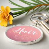 Friseursalon Makeup Salon Moderne rosa Goldschere Schlüsselanhänger