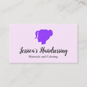 Friseursalon Minimalist Logo Visitenkarte
