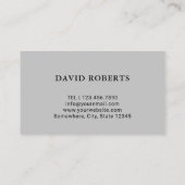 Friseursalon Minimalistischer Barberholzsteg Visitenkarte (Rückseite)