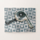 Friseursalon mit Blumentopf Puzzle (Horizontal)