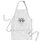 Friseursalon mit Firmenzeichen und Firmenzeichen m Schürze (Vorne)