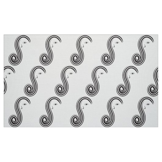 Friseursalon mit Haarschnitt Haargewebe Stoff (Fat Quarter (45,7 x 55,9 cm))