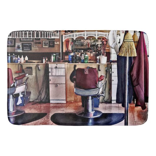 Friseursalon mit Mantel-Gestell Badematte (Vorderseite)