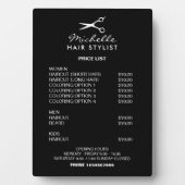 Friseursalon mit Stylesalon Fotoplatte (Vorderseite)