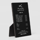 Friseursalon mit Stylesalon Fotoplatte (Seite)