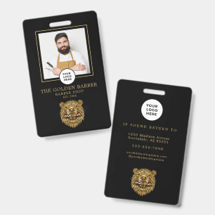 Friseursalon Modern Golden Beaver Friseurpersonal Ausweis