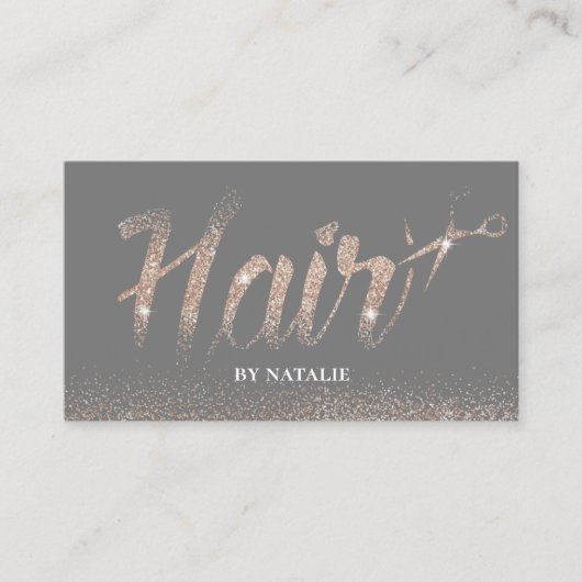 Friseursalon Moderne Rose Goldmedaille Terminkarte (Vorderseite)