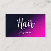 Friseursalon Moderne Visitenkarte (Rückseite)