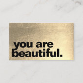 Friseursalon Modernes Gold Erinnerung Terminkarte (Vorderseite)