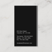 Friseursalon-Monogramm-Visitenkarten Visitenkarte (Rückseite)