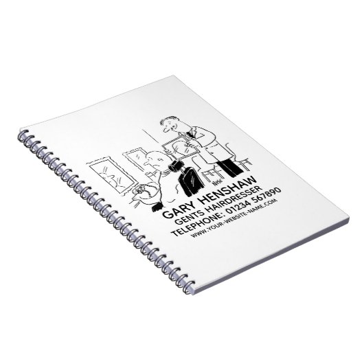 Friseursalon Notizblock (Rechte Seite)