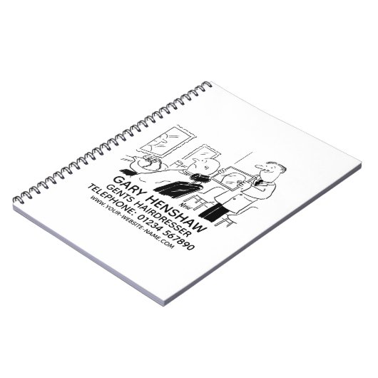 Friseursalon Notizblock (Linke Seite)