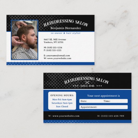 Friseursalon | Perfekt Visitenkarte (Vorne/Hinten)