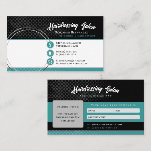 Friseursalon | Perfekt Visitenkarte (Vorne/Hinten)