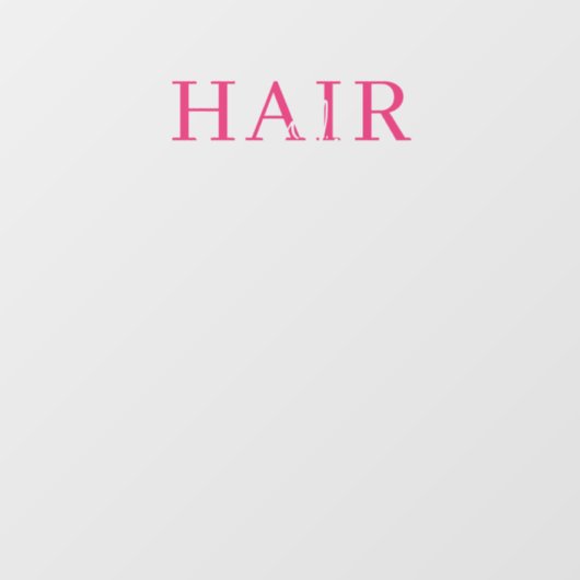 Friseursalon Pink Business Openings Stunden Weiß Fensteraufkleber (Blatt)