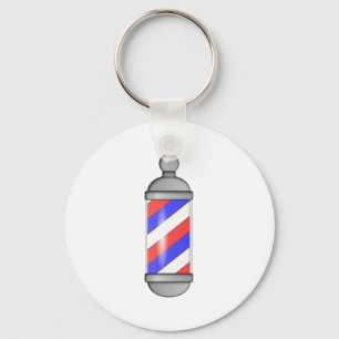 Friseursalon Pole Schlüsselanhänger