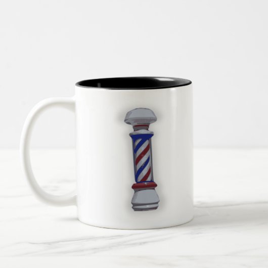 Friseursalon Pole Zweifarbige Tasse (Links)