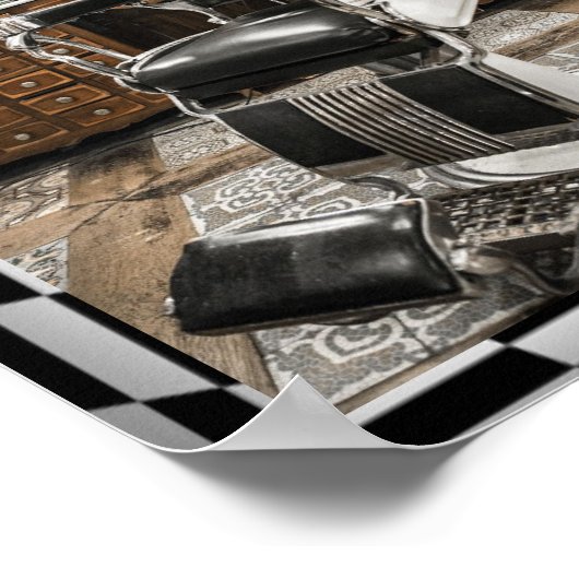 Friseursalon Poster (Ecke)