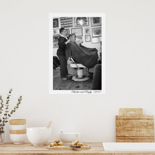 Friseursalon Poster (Küche)