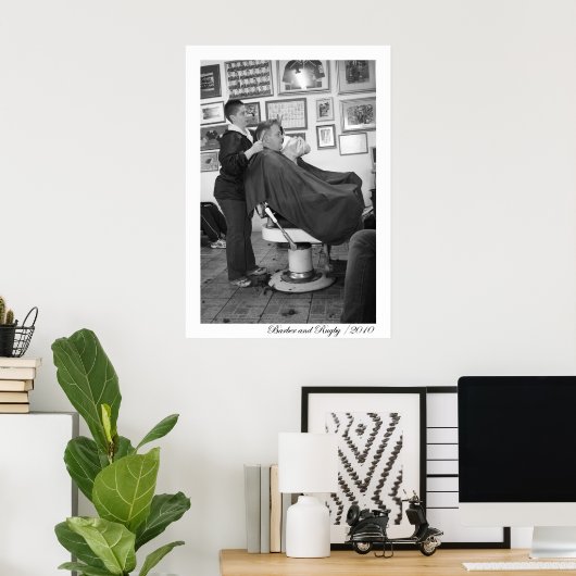 Friseursalon Poster (Heimbüro)