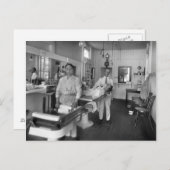 Friseursalon Postkarte (Vorne/Hinten)