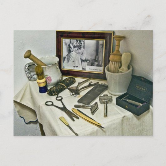 Friseursalon Postkarte (Vorderseite)