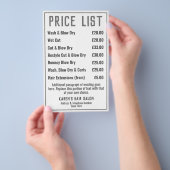 Friseursalon - Preisliste Flyer (Handgriff)