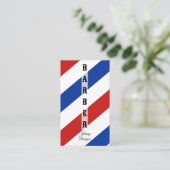 Friseursalon QR Code Moderner Friseur Visitenkarte (Stehend Vorderseite)