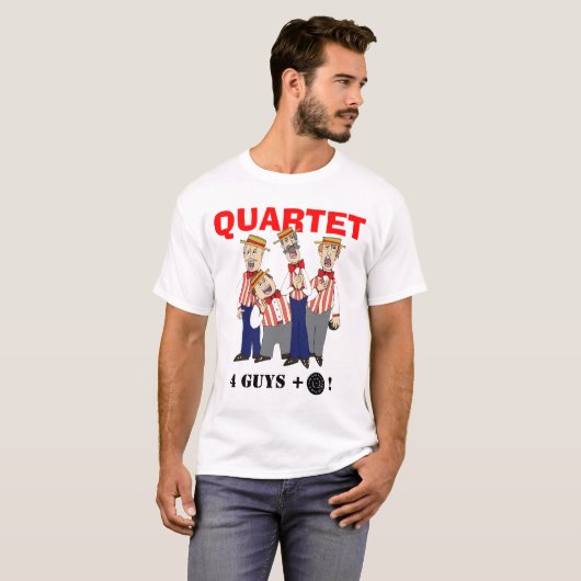 Friseursalon-Quartett T-Shirt (Vorne ganz)