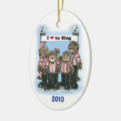 Friseursalon-Quartett-Verzierung Keramik Ornament (Links)